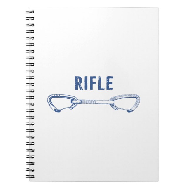 Rifle Colorado Rock Climbing Quickdraw Notebook (Front)