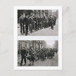 Rifle drill of the Spartacists (top) Revolutionary Postcard