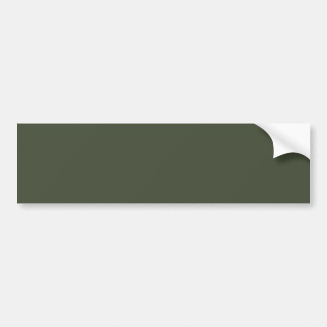 Rifle Green Solid Colour Bumper Sticker (Front)