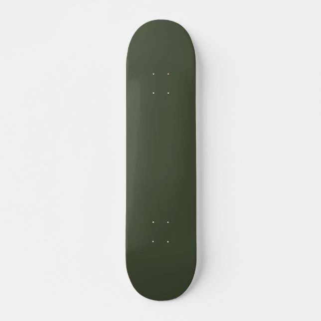 Rifle Green Solid Colour Skateboard (Front)