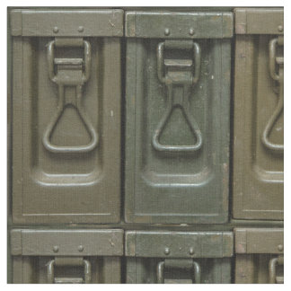 Rifle Gun Ammo Box Vintage Print Fabric Craft