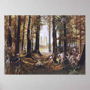 Riflemen at Saratoga Poster