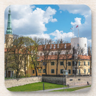 Riga Castle during sunny day in Riga, Latvia Coaster