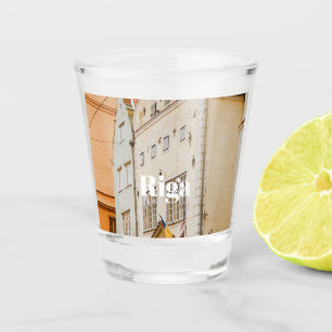 Riga Cityscape Flexible Photo Magnet Shot Glass