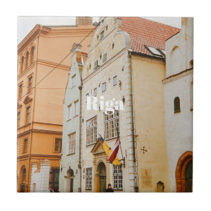 Riga Cityscape Flexible Photo Magnet Tile