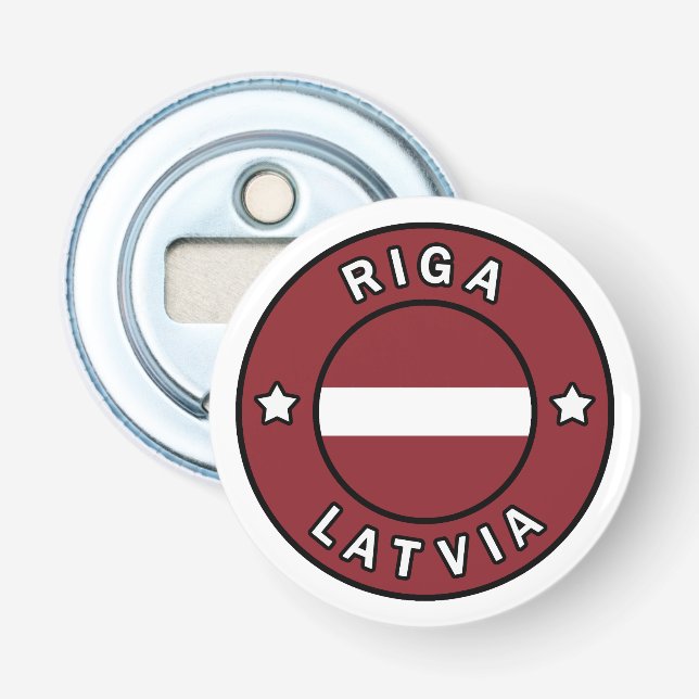 Riga Latvia Bottle Opener (Front)