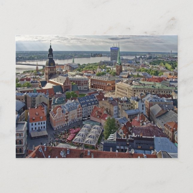 Riga, Latvia cityscape photograph, Postcard (Front)