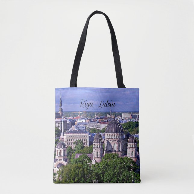 Riga, Latvia cityscape Tote Bag (Front)