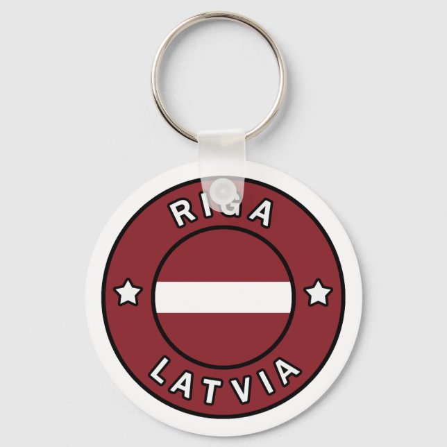 Riga Latvia Key Ring (Front)
