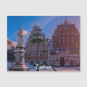 Riga Town Hall Square in winter