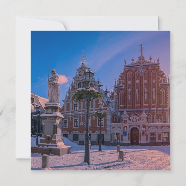Riga Town Hall Square in winter (Front)