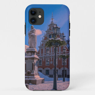 Riga Town Hall Square in winter Case-Mate iPhone Case