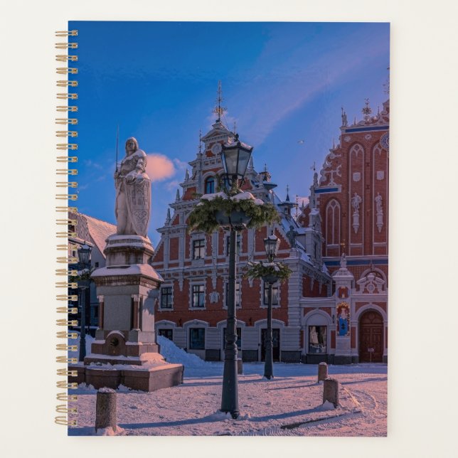 Riga Town Hall Square in winter Planner (Front)