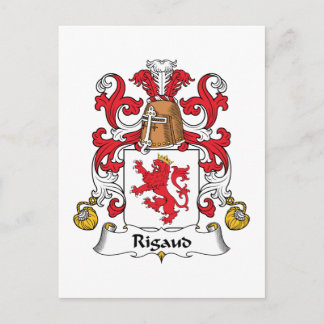 Rigaud Family Crest Postcard