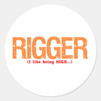 Rigger Job Description Classic Round Sticker