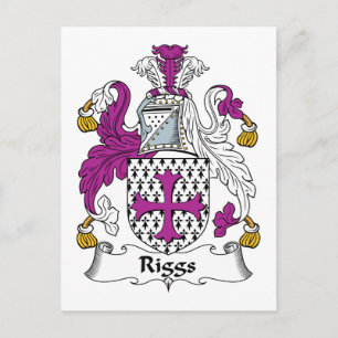 Riggs Family Crest Postcard