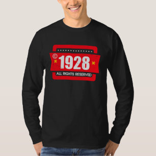 right 1928 All Rights Reserve T-Shirt