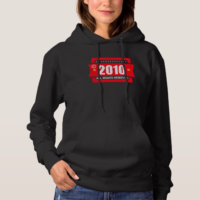 right 2010 All Rights Reserve Hoodie (Front)