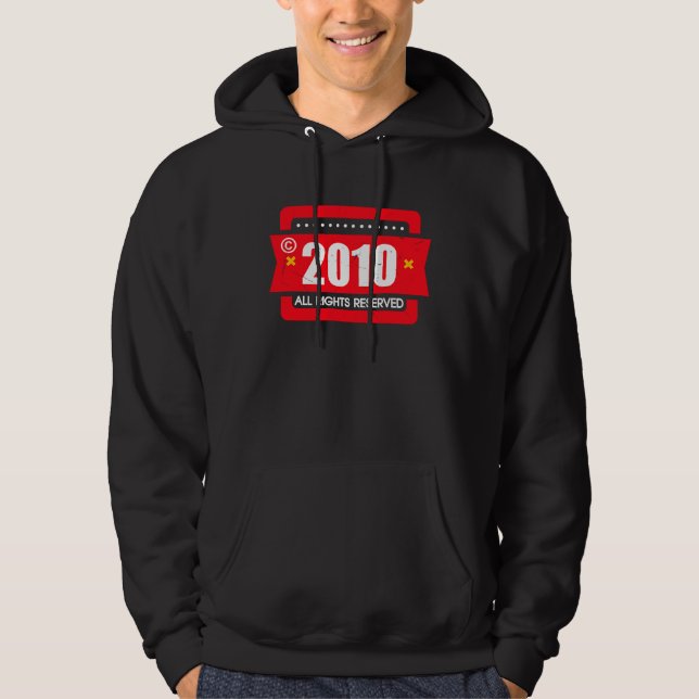 right 2010 All Rights Reserve Hoodie (Front)