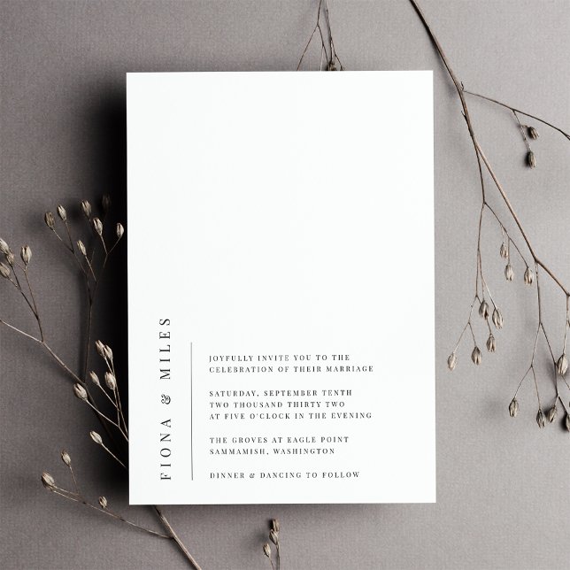 Right Angle | Modern Minimalist Wedding Invitation (Creator Uploaded)