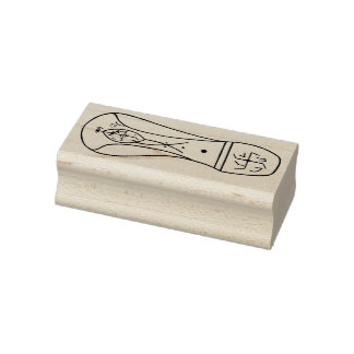 Right Footprint of extraterrestrial rubber stamp