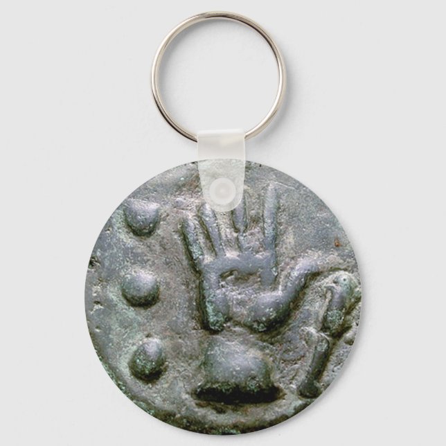 Right Hand Aes Grave Quadrans Key Ring (Front)