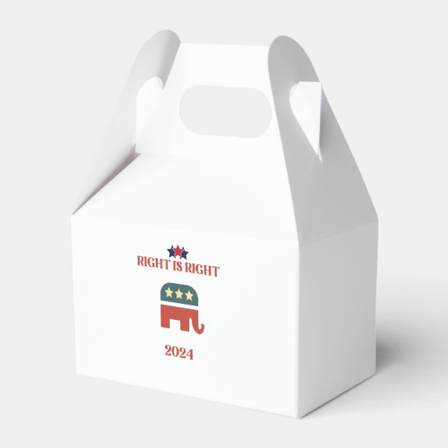 RIGHT IS RIGHT REPUBLICAN CONSERVATIVE 2024 FAVOUR BOX (Front Side)