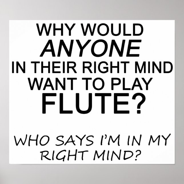 Right Mind Flute Poster (Front)