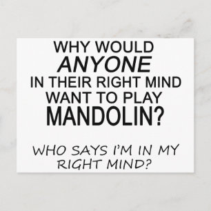 Right Mind Mandolin Postcard