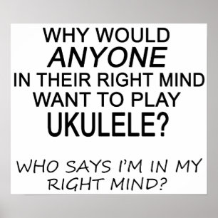 Right Mind Ukulele Poster