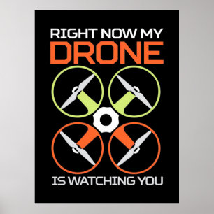 Right Now My Drone Poster