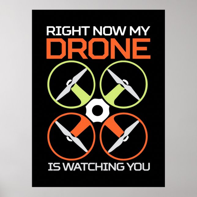 Right Now My Drone Poster (Front)