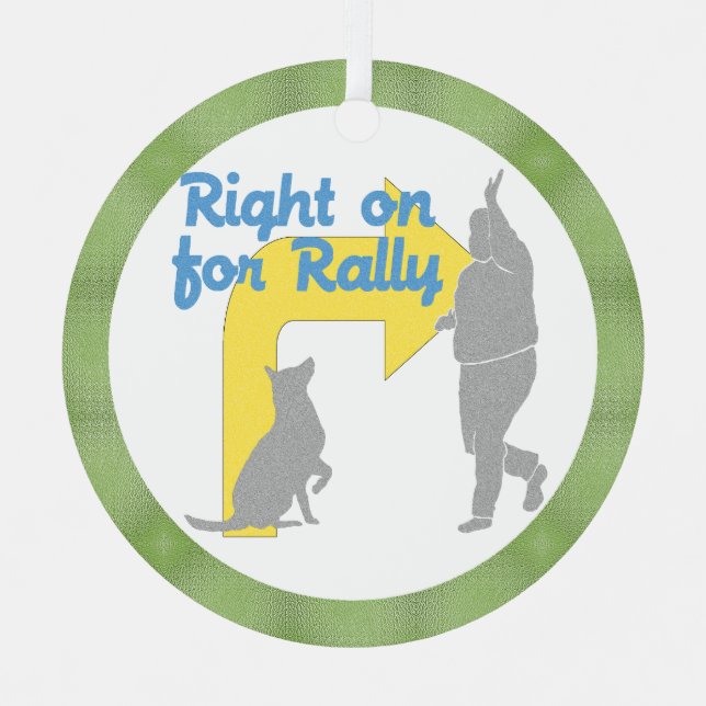 Right On For Rally Metal Tree Decoration (Front)