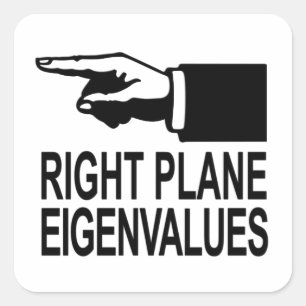 Right Plane Eigenvalues Square Sticker
