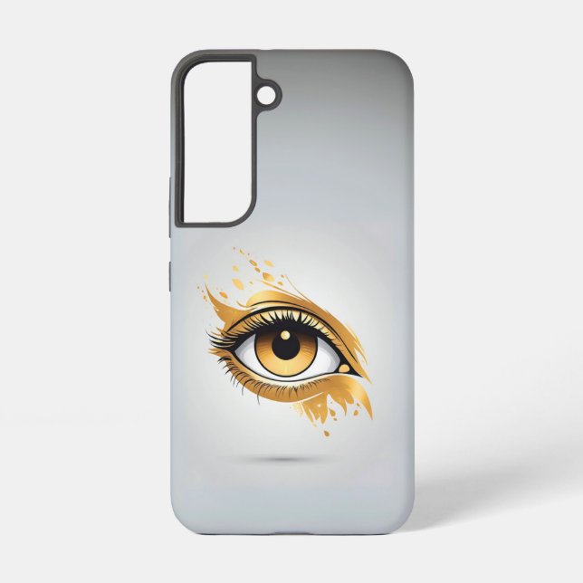 Right Side Golden Eye Samsung Galaxy S22 Case (Back)