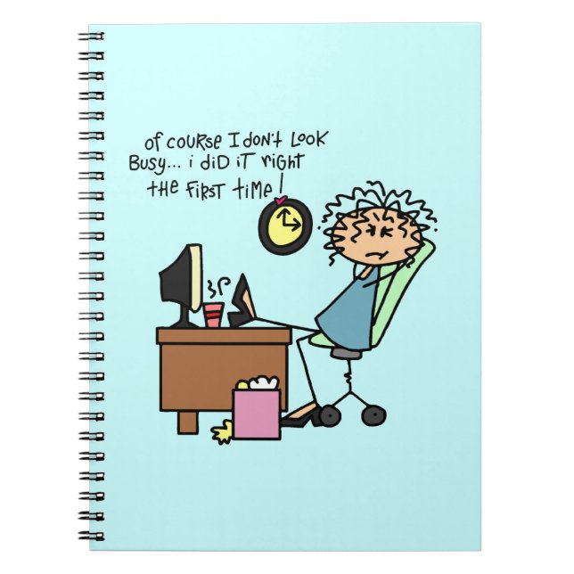 Right The First Time Humour Notebook (Front)