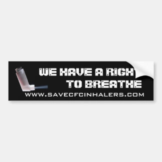 Right to Breathe Bumper Sticker