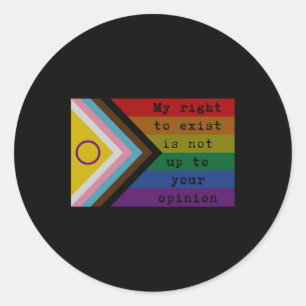 Right To Exist Sticker 