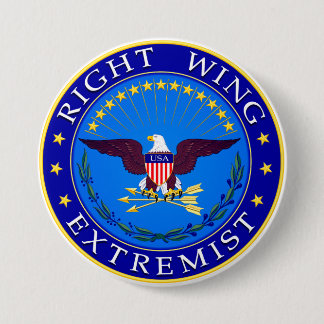 Right Wing Extremist 7.5 Cm Round Badge