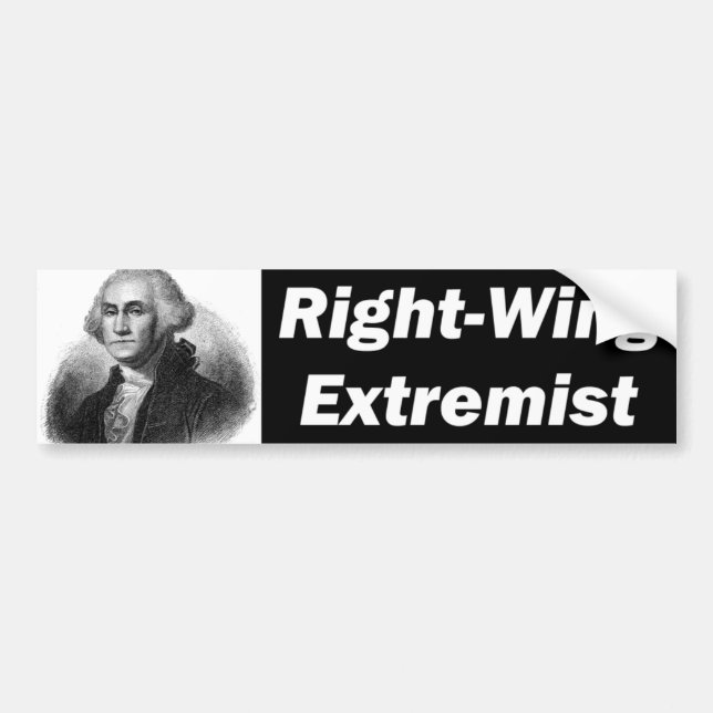 Right Wing Extremist Bumper Sticker (Front)