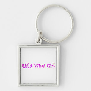 Right Wing Girl Key Ring