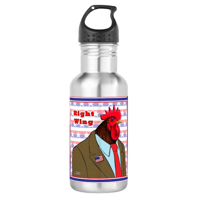 Right Wing Rooster 532 Ml Water Bottle (Front)