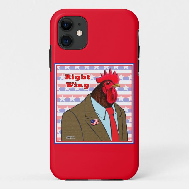 Right Wing Rooster Case-Mate iPhone Case (Back)