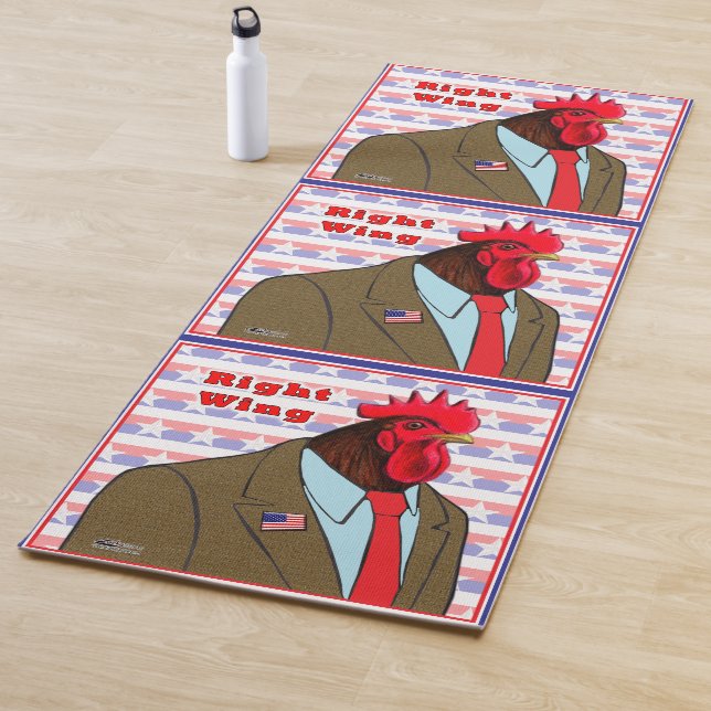 Right Wing Rooster Yoga Mat (In Situ)