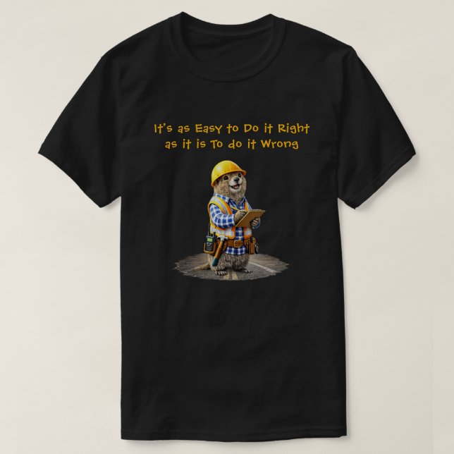 "Right & Wrong" (1) T-Shirt (Design Front)