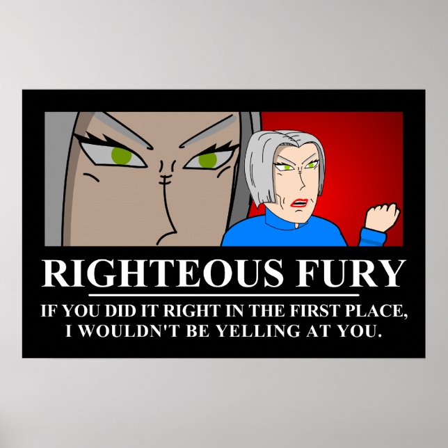 Righteous Fury Demotivator Poster (Front)