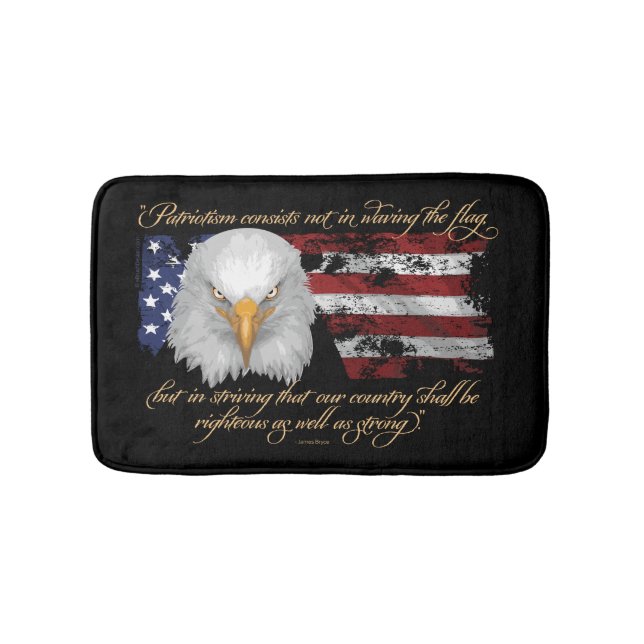 Righteous Patriotism Bath Mat (Front)