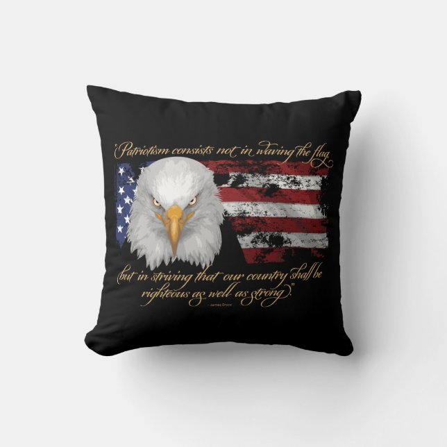 Righteous Patriotism Cushion (Front)