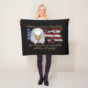 Righteous Patriotism Fleece Blanket