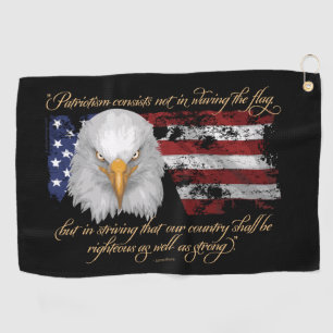 Righteous Patriotism Golf Towel
